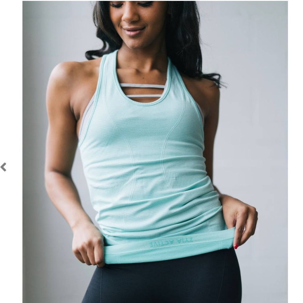 Zyia Active Copper Charged Racerback Tank Size Small
